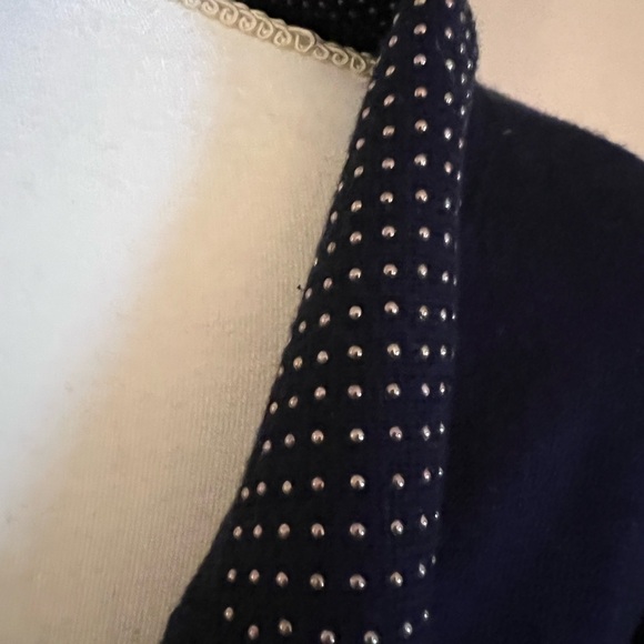 MERONA cotton sweater with bling on collar, XXL, great indoor jacket - Picture 3 of 7